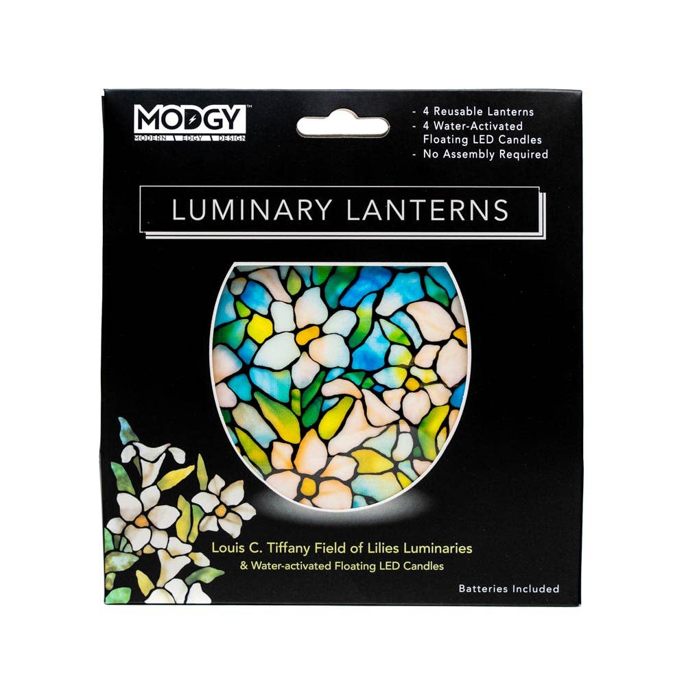 Luminary - Louis C. Tiffany Field of Lilies